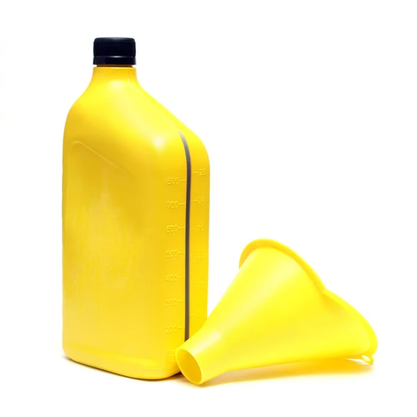 Oil and Funnel — Stock Photo, Image