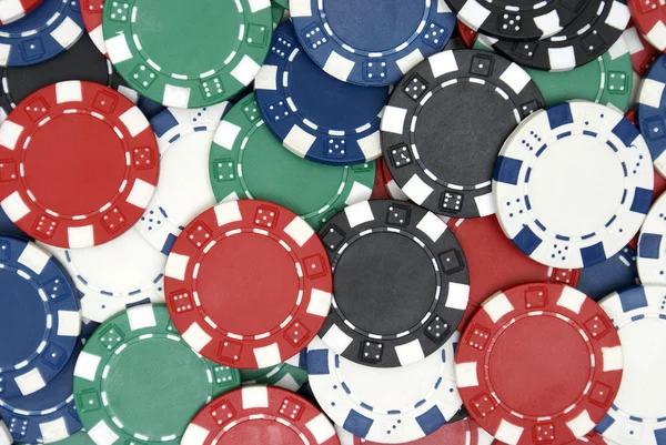 Póker zseton háttér — Stock Fotó