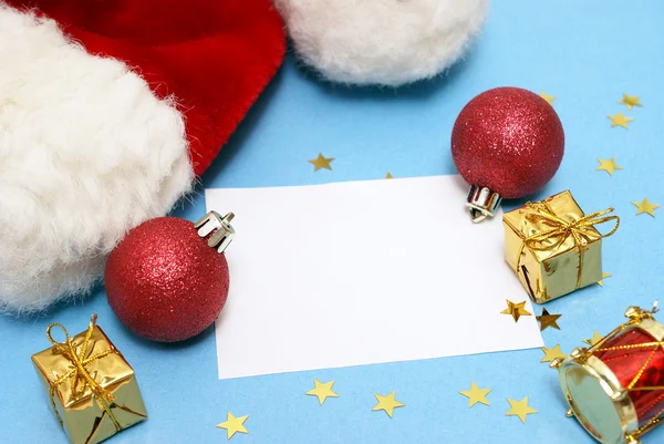 Blank Christmas Note — Stock Photo, Image