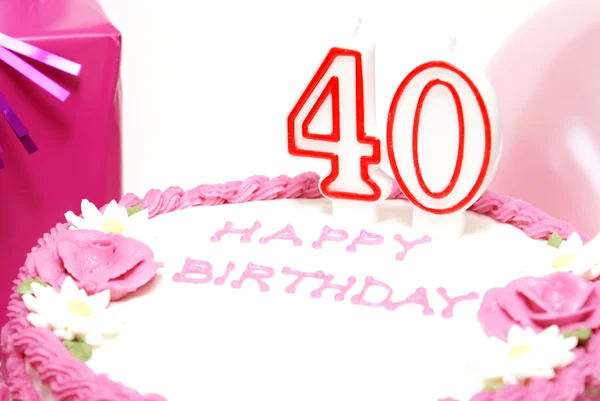 Feliz aniversário de 40 anos — Fotografia de Stock