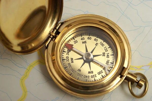 Kompas navigatie — Stockfoto