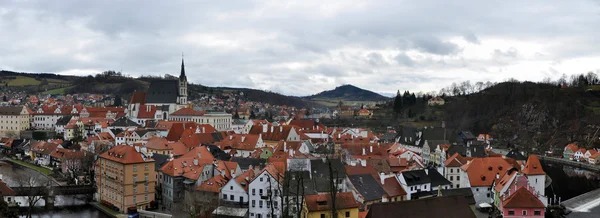 Panorama över Český krumlov — Stockfoto