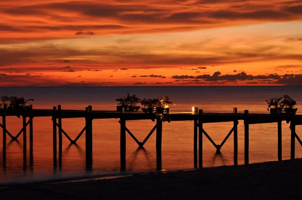 Sunset Over Sea — Stock Photo, Image