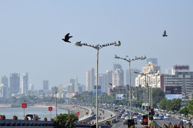 Aerial View of Mumbai clipart