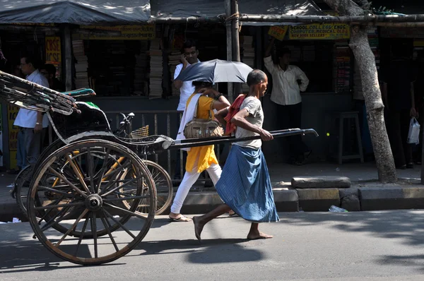 Hombre de Rickshaw — Foto de Stock