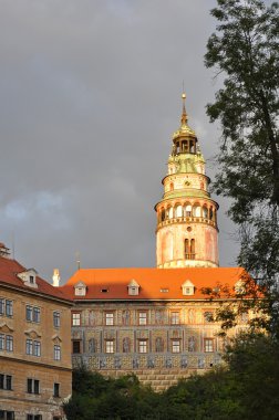 Castle in Cesky Krumlov clipart