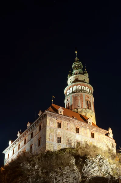 Burgturm in Cesky Krumlov — Stockfoto