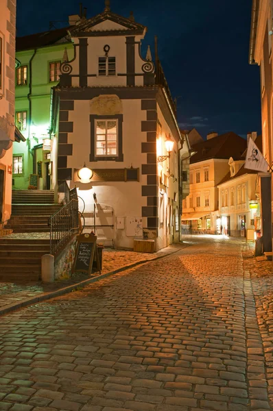 Smalle straat van cesky krumlov — Stockfoto