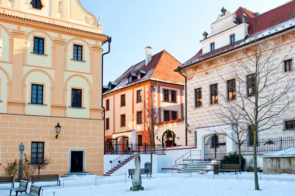 Historische Häuser in cesky krumlov — Stockfoto