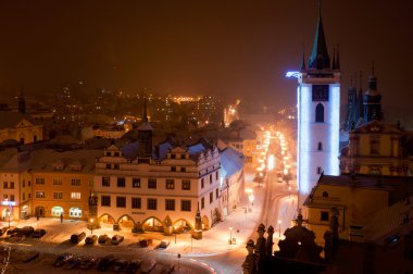 Litomerice in the Night, Czech Republic clipart