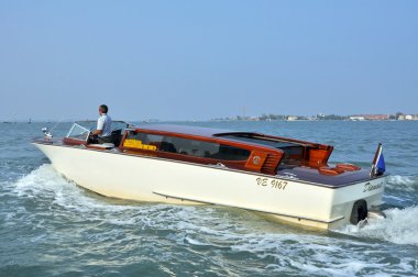 Water Taxi in Venice, Italy clipart