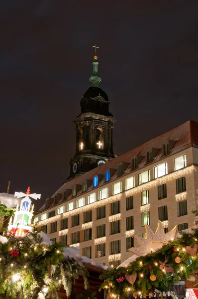 Dresden 'deki Noel Pazarı — Stok fotoğraf