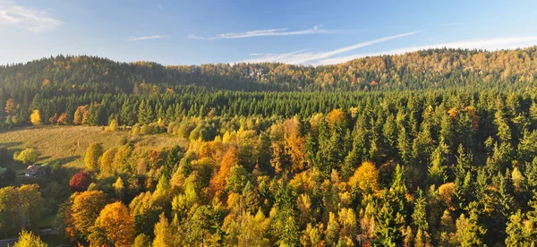 Panorama van Europese platteland — Stockfoto