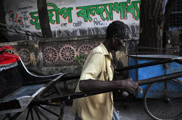 Hombre de Rickshaw — Foto de Stock