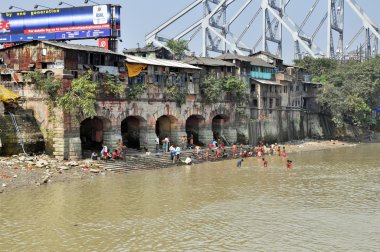 Afternoon Indian Hygiene in Kolkata clipart