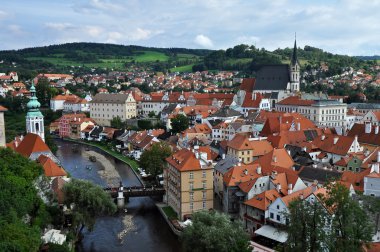 View of Cesky Krumlov clipart