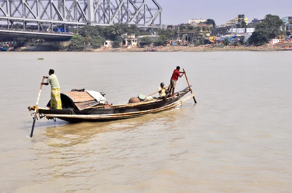 Wooden Ferry in Kolkata — Stock Photo, Image