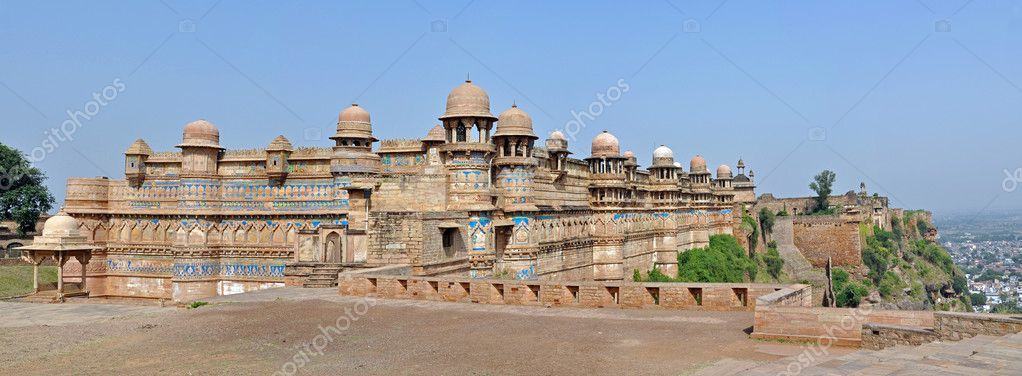 Panorama of Gwalior Fort — Stock Photo © johnnydevil #6640842