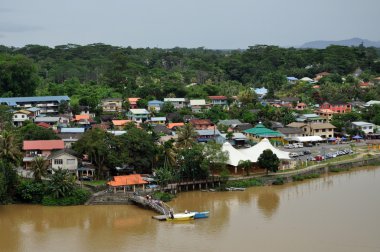 Aerial View of Kuching clipart