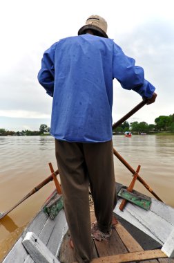 Man on the Boat clipart