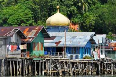 Water Village in Brunei clipart