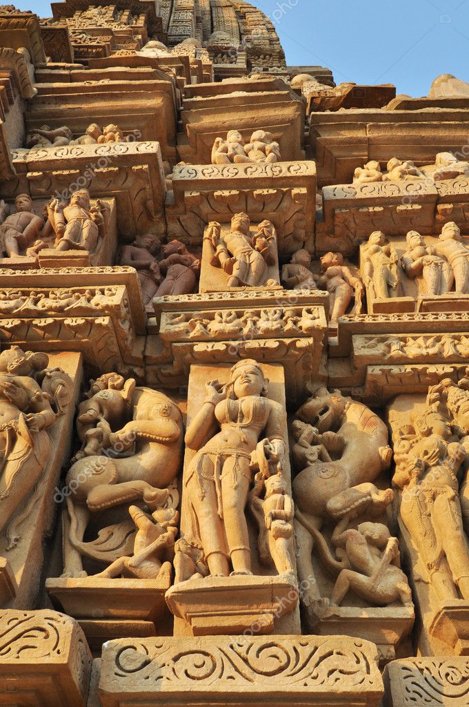 Khajuraho Statues — Stock Photo © johnnydevil #6693697