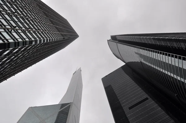 smoggy hong Kong gökdelenler