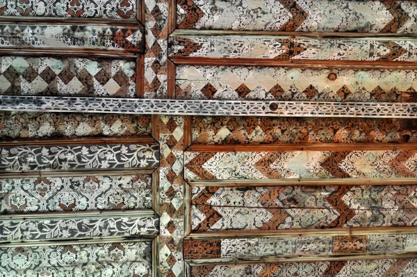 Detail van houten plafond — Stockfoto