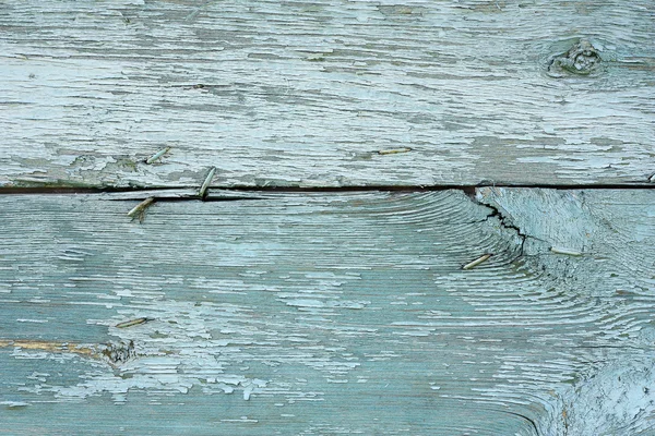 Eski püskü closeup boyalı mavi ahşap plakalar — Stok fotoğraf