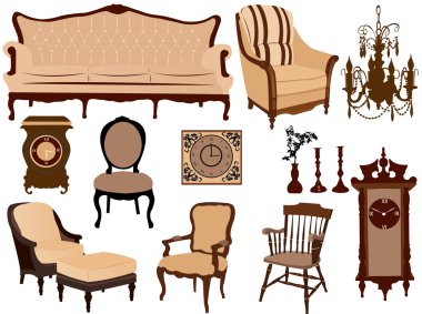 Antique furniture clipart