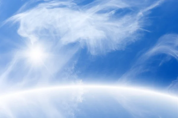 Céu azul bonito — Fotografia de Stock