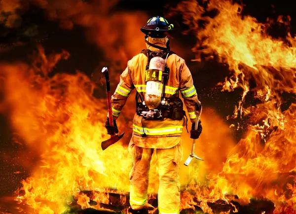 In to the fire — Stock Photo, Image