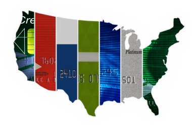 The United States of credit clipart