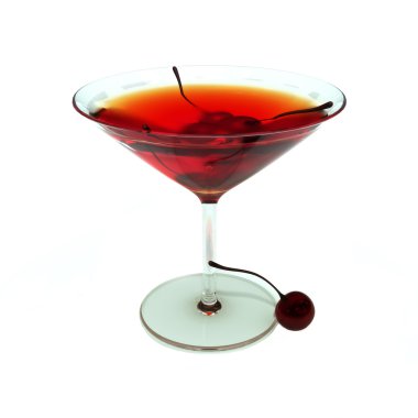 kiraz kokteyl manhattan veya rob roy stille