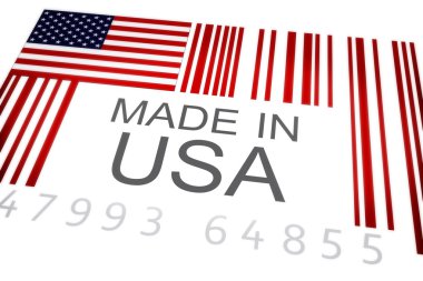 USA Product bar code clipart