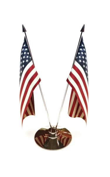 Amerikansk miniatyr flaggor — Stockfoto