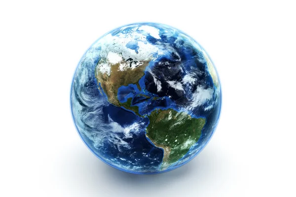 Модель Земли с атмосферными эффектами — стоковое фото