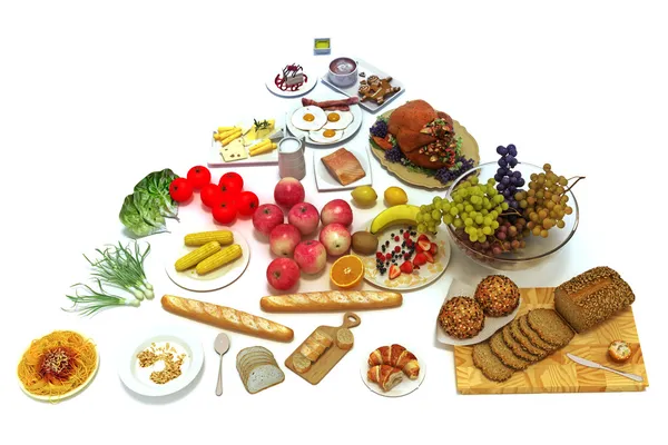 Konzept Nahrungsmittelpyramide — Stockfoto