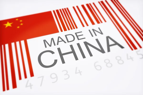 Cina Codice a barre — Foto Stock
