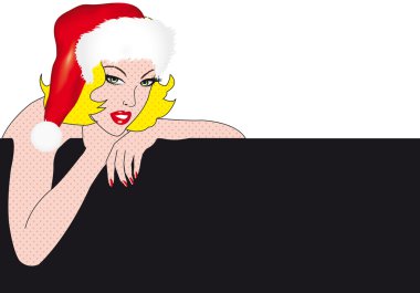 Xmas girl clipart