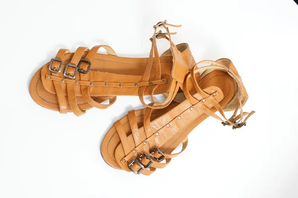 stock image Brown female sandals