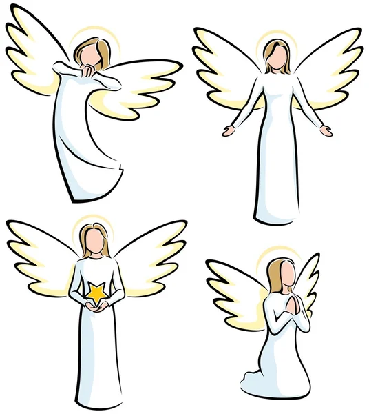 Ангели — стоковий вектор