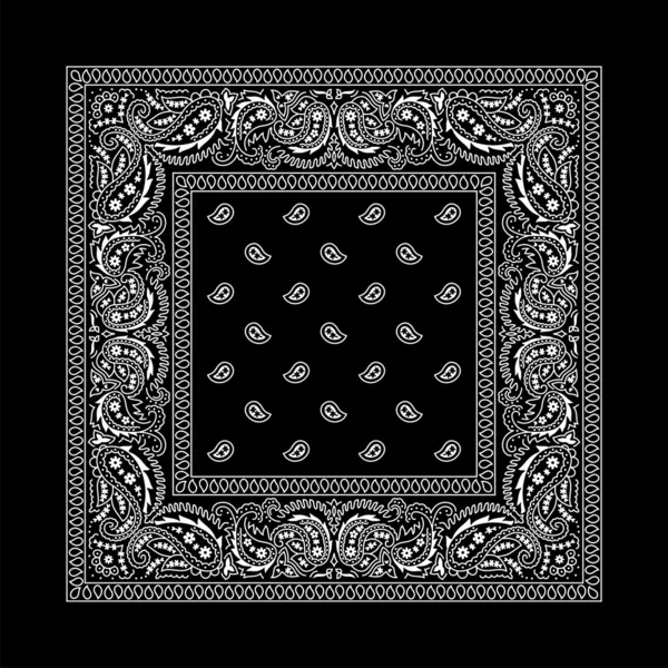 Bandana-2 (Negro ) — Archivo Imágenes Vectoriales
