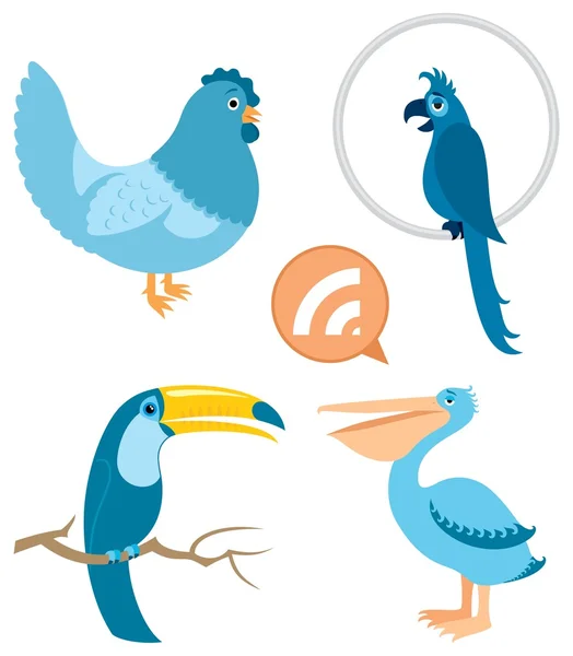 Синяя птица Часть 1 — стоковый вектор
