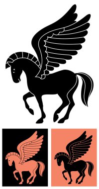 Decorative Pegasus clipart
