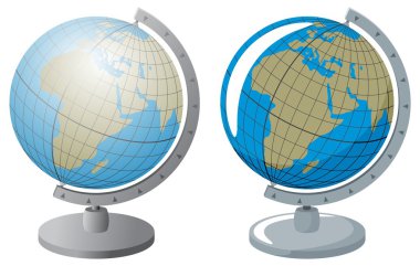 Globes clipart