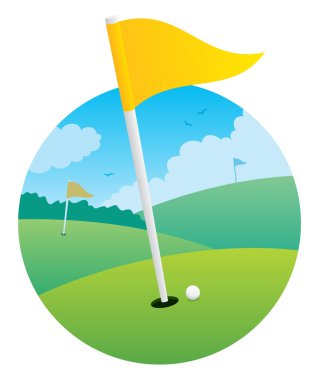 Golf Flag clipart