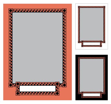 Greek frame 1 clipart