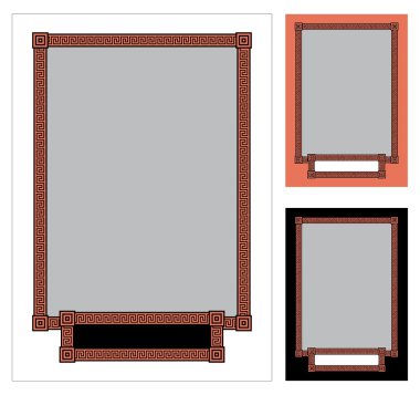 Greek frame 2 clipart