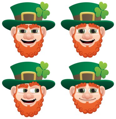 Leprechaun Head clipart